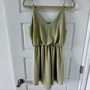 Sage Green Mini Dress